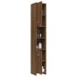 vidaXL Armario de baño madera contrachapada roble marrón 30x30x183,5cm vidaXL Armario de baño madera contrachapada roble marrón 30x30x183,5cm