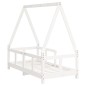 vidaXL Estructura de cama para niños madera de pino blanco 70x140 cm vidaXL Estructura de cama para niños madera de pino blanco 70x140 cm