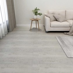 vidaXL Lamas para suelo autoadhesivas 55 piezas PVC 5,11 m² gris claro