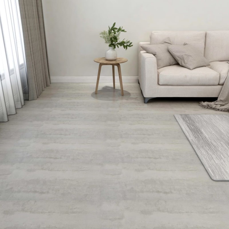 vidaXL Lamas para suelo autoadhesivas 55 piezas PVC 5,11 m² gris claro vidaXL Lamas para suelo autoadhesivas 55 piezas PVC 5,11 m² gris claro