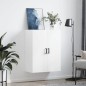 vidaXL Armario de pared blanco 69,5x34x90 cm