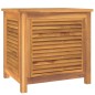 vidaXL Caja de almacenaje de jardín con bolsa teca maciza 60x50x58 cm vidaXL Caja de almacenaje de jardín con bolsa teca maciza 60x50x58 cm