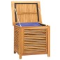 vidaXL Caja de almacenaje de jardín con bolsa teca maciza 60x50x58 cm vidaXL Caja de almacenaje de jardín con bolsa teca maciza 60x50x58 cm