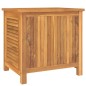 vidaXL Caja de almacenaje de jardín con bolsa teca maciza 60x50x58 cm vidaXL Caja de almacenaje de jardín con bolsa teca maciza 60x50x58 cm