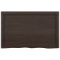 vidaXL Estante pared madera roble tratada marrón oscuro 80x50x(2-6) cm vidaXL Estante pared madera roble tratada marrón oscuro 80x50x(2-6) cm