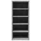 vidaXL Muebles zapateros 2uds contrachapado gris hormigón 31,5x35x70cm