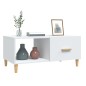 vidaXL Mesa de centro madera contrachapada blanco 89,5x50x40 cm