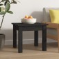 vidaXL Mesa de centro de madera maciza de pino negro 35x35x30 cm vidaXL Mesa de centro de madera maciza de pino negro 35x35x30 cm