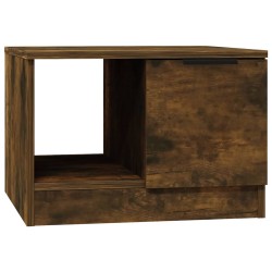 vidaXL Mesa de centro madera contrachapada roble ahumado 50x50x36 cm