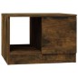 vidaXL Mesa de centro madera contrachapada roble ahumado 50x50x36 cm