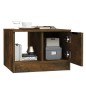 vidaXL Mesa de centro madera contrachapada roble ahumado 50x50x36 cm