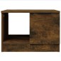 vidaXL Mesa de centro madera contrachapada roble ahumado 50x50x36 cm