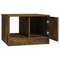vidaXL Mesa de centro madera contrachapada roble ahumado 50x50x36 cm