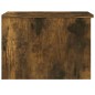 vidaXL Mesa de centro madera contrachapada roble ahumado 50x50x36 cm