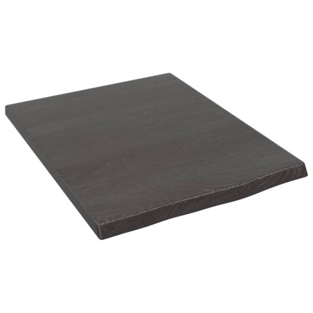 vidaXL Estante de pared madera roble tratada marrón oscuro 40x50x2 cm