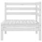 vidaXL Sofás de esquina de jardín 2 uds blanco madera maciza de pino vidaXL Sofás de esquina de jardín 2 uds blanco madera maciza de pino