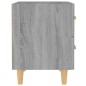 vidaXL Mesitas de noche 2 unidades gris sonoma 40x35x47,5 cm vidaXL Mesitas de noche 2 unidades gris sonoma 40x35x47,5 cm