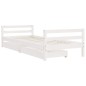 vidaXL Estructura cama infantil y cajones madera pino blanco 90x190 cm vidaXL Estructura cama infantil y cajones madera pino blanco 90x190 cm