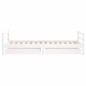 vidaXL Estructura cama infantil y cajones madera pino blanco 90x190 cm vidaXL Estructura cama infantil y cajones madera pino blanco 90x190 cm