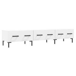 vidaXL Mueble de TV madera de ingeniería blanco 150x36x30 cm