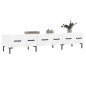 vidaXL Mueble de TV madera de ingeniería blanco 150x36x30 cm