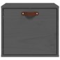 vidaXL Armario de pared de madera maciza de pino gris 40x30x35 cm vidaXL Armario de pared de madera maciza de pino gris 40x30x35 cm