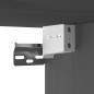vidaXL Armario de pared de madera maciza de pino gris 40x30x35 cm vidaXL Armario de pared de madera maciza de pino gris 40x30x35 cm