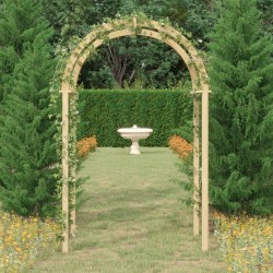vidaXL Arco de madera de pino macizo impregnado 141x97x243 cm
