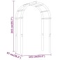 vidaXL Arco de madera de pino macizo impregnado 141x97x243 cm vidaXL Arco de madera de pino macizo impregnado 141x97x243 cm