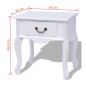 vidaXL Mesitas de noche 2 unidades MDF blanca vidaXL Mesitas de noche 2 unidades MDF blanca