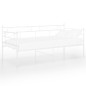 vidaXL Estructura de sofá cama de metal blanco 90x200 cm
