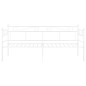 vidaXL Estructura de sofá cama de metal blanco 90x200 cm