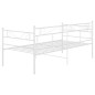 vidaXL Estructura de sofá cama de metal blanco 90x200 cm