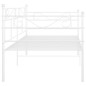 vidaXL Estructura de sofá cama de metal blanco 90x200 cm