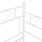 vidaXL Estructura de sofá cama de metal blanco 90x200 cm