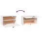 vidaXL Armario de pared de madera maciza de pino blanco 60x30x35 cm vidaXL Armario de pared de madera maciza de pino blanco 60x30x35 cm