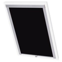 vidaXL Persiana enrollable opaca negra SK08