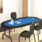 vidaXL Tablero de póquer plegable para 10 jugadores azul 208x106x3 cm vidaXL Tablero de póquer plegable para 10 jugadores azul 208x106x3 cm