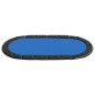 vidaXL Tablero de póquer plegable para 10 jugadores azul 208x106x3 cm vidaXL Tablero de póquer plegable para 10 jugadores azul 208x106x3 cm