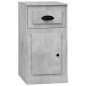 vidaXL Armario auxiliar y cajón madera contrachapada gris 40x50x75 cm vidaXL Armario auxiliar y cajón madera contrachapada gris 40x50x75 cm