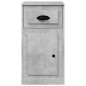 vidaXL Armario auxiliar y cajón madera contrachapada gris 40x50x75 cm vidaXL Armario auxiliar y cajón madera contrachapada gris 40x50x75 cm