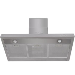 vidaXL Campana extractora plana acero inoxidable 900 mm