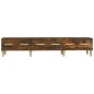 vidaXL Mueble de TV madera contrachapada roble ahumado 150x34,5x30 cm vidaXL Mueble de TV madera contrachapada roble ahumado 150x34,5x30 cm
