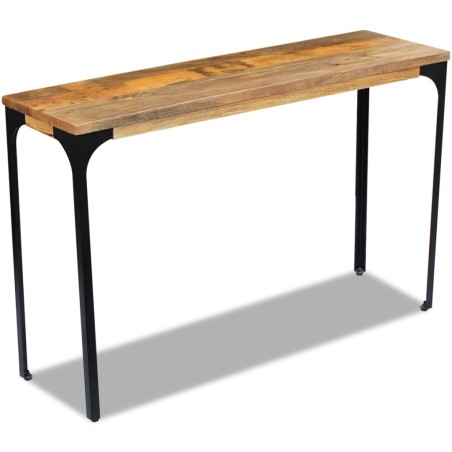 vidaXL Mesa consola madera de mango 120x35x76 cm