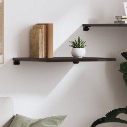 vidaXL Estante de pared madera roble tratada marrón oscuro 60x60x2 cm