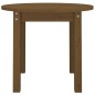 vidaXL Mesa de centro de madera maciza de pino marrón miel Ø 55x45 cm vidaXL Mesa de centro de madera maciza de pino marrón miel Ø 55x45 cm