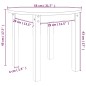 vidaXL Mesa de centro de madera maciza de pino marrón miel Ø 55x45 cm vidaXL Mesa de centro de madera maciza de pino marrón miel Ø 55x45 cm