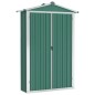 vidaXL Cobertizo de jardín acero galvanizado verde 116x45x175cm vidaXL Cobertizo de jardín acero galvanizado verde 116x45x175cm