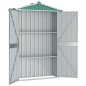 vidaXL Cobertizo de jardín acero galvanizado verde 116x45x175cm vidaXL Cobertizo de jardín acero galvanizado verde 116x45x175cm