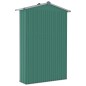 vidaXL Cobertizo de jardín acero galvanizado verde 116x45x175cm vidaXL Cobertizo de jardín acero galvanizado verde 116x45x175cm